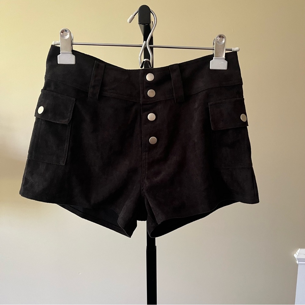 Unworn Suedette Micro Shorts